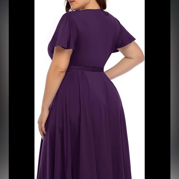 Nemidor Wrap Swing Dress size 14 - Picture 9 of 10